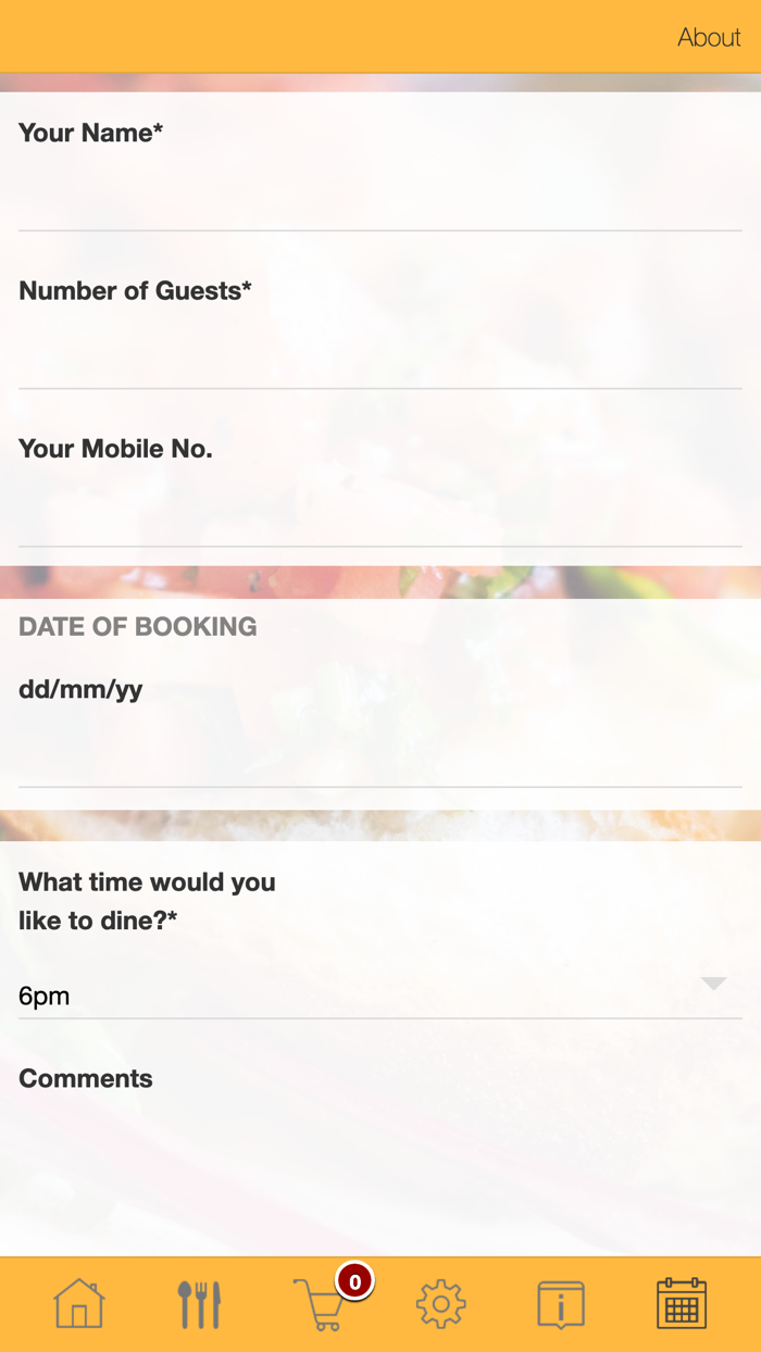 Gandhi Restaurant App