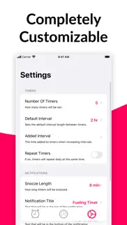 fueling timer iphone screenshot 2