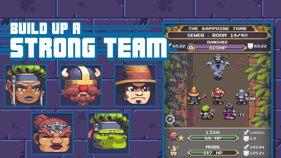 #1. Dungeoning: Epic Idle RPG (iOS) Podle: Gunslinger Studios Inc.