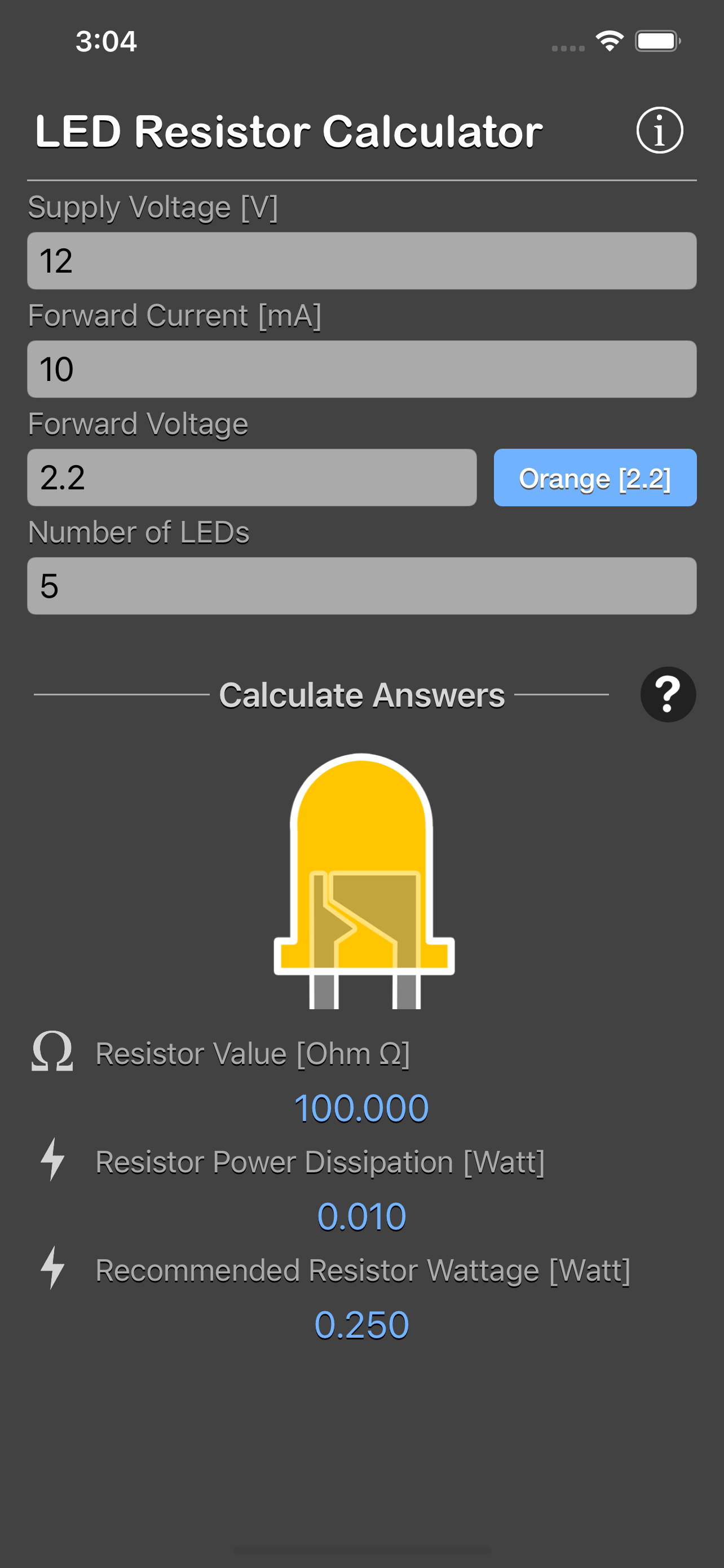 LED Resistor Calculator Plus