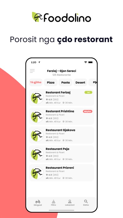 Foodolino.app Screenshot