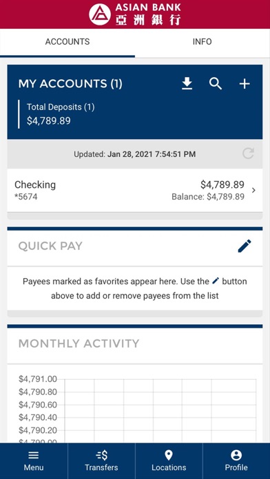 Asian Bank Screenshot