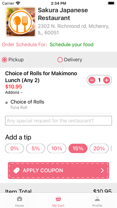 Sakura - Japanese Restaurant Screenshot