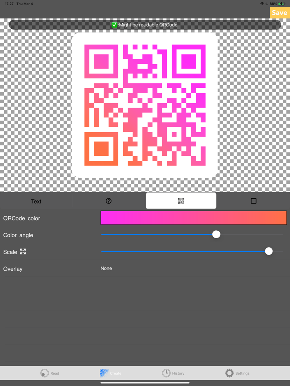 QRcodeGear - Read & Create iPad screenshot 5 - Utilities app