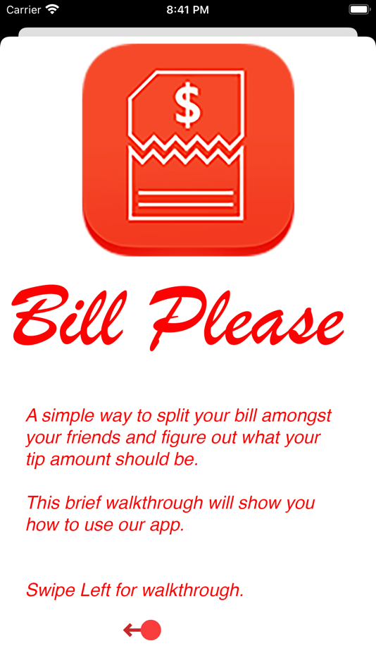 #1. Bill Please - Split your bill. (iOS) 由: Nanotalons, LLC