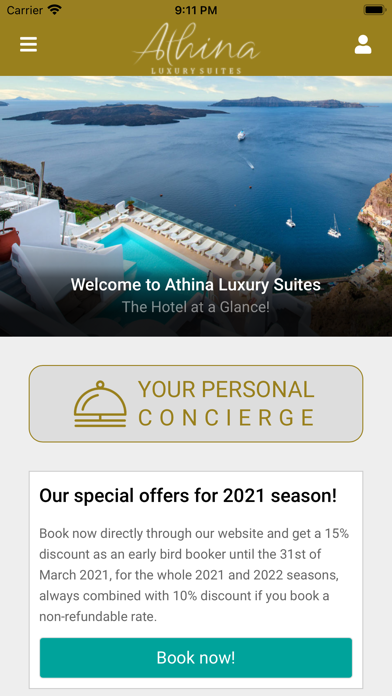 Athina Luxury Suites Screenshot