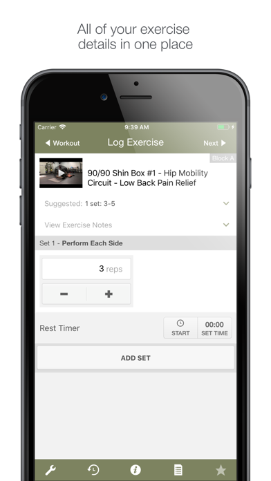 Jacobs Fitness Screenshot