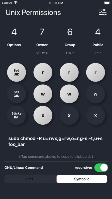 Unix Permissions screenshot 2