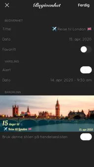 Big Days Pro Nedtelling hende iphone bilder 2