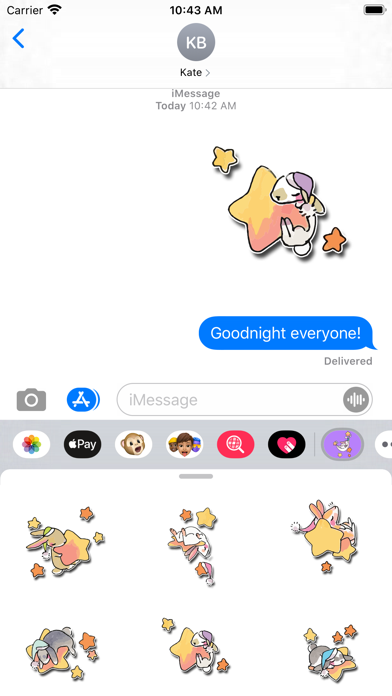 Star Bunnies Stickers Screenshot