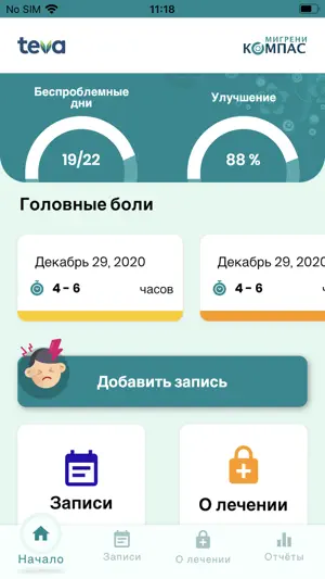 Компас мигрени screenshot 1