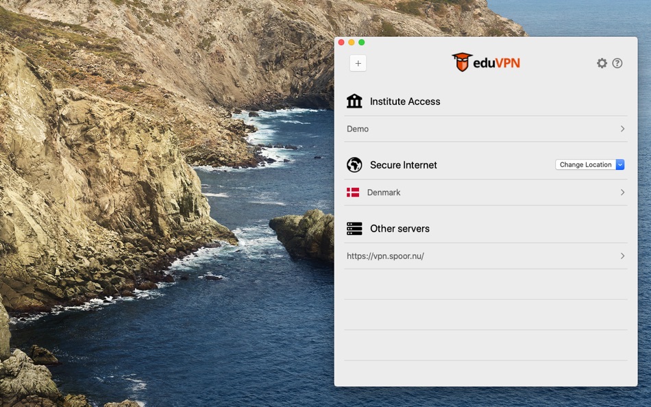 #3. eduVPN client (macOS) Podle: SURF B.V.