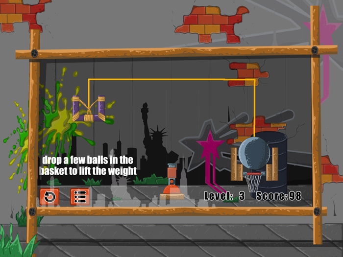 Cannon Basketball puzzle game