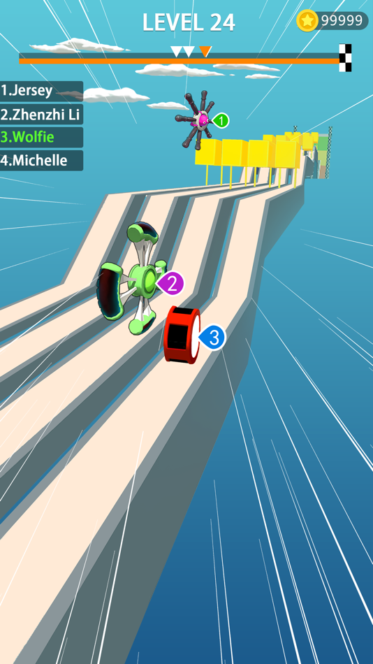 #1. wheels run 3D (iOS) 由: Xiamen Sixcube Information Technology Co., Ltd.