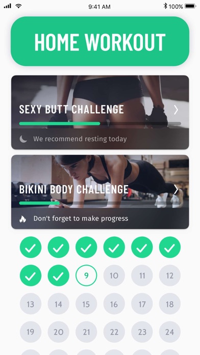 30 Day Fitness Challenge Log screenshot 1