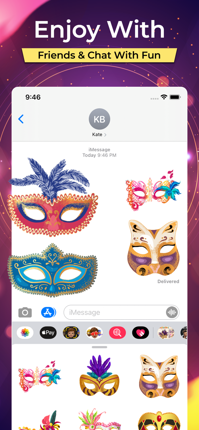 Carnival  Mask Stickers