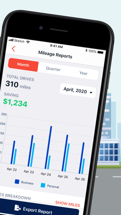 Mileaged Mileage & Tax Tracker Screenshot