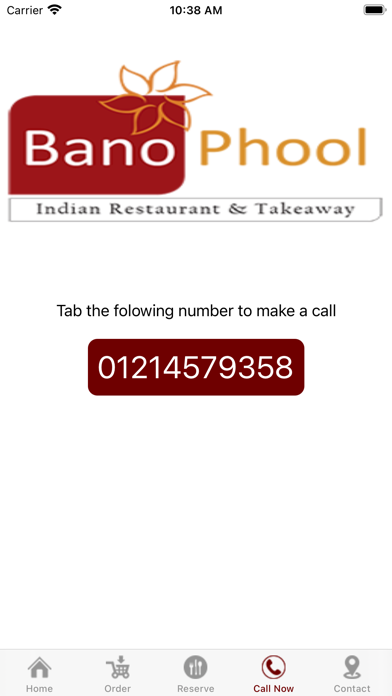 BanoPhool Restaurant Screenshot