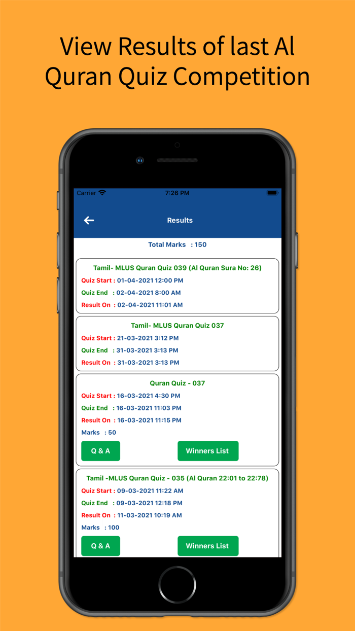 MLUS - Al Quran Quiz App