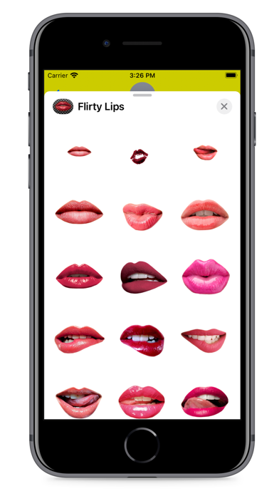 Screenshot #2 pour Hot Flirty Lips Stickers