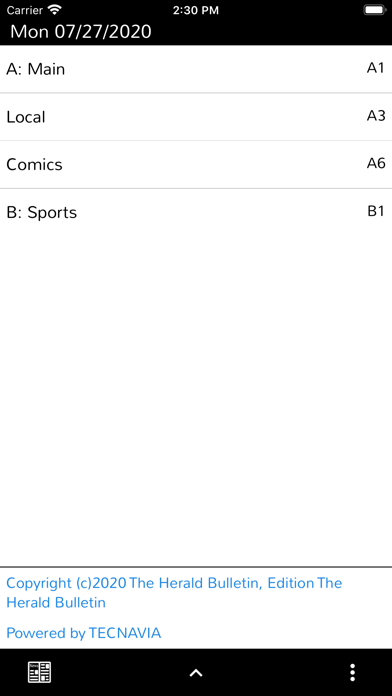 The Herald Bulletin Screenshot