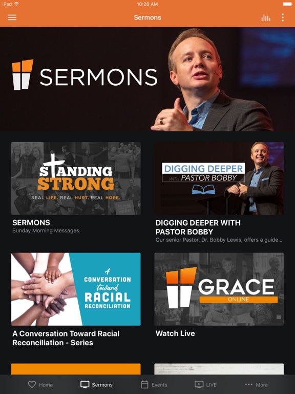 Grace Baptist Church Knoxville iPad screenshot 2 - Education app