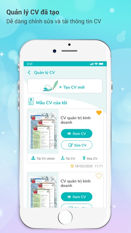 JOB365 - tạo cv xin việc đẹp screenshot-5