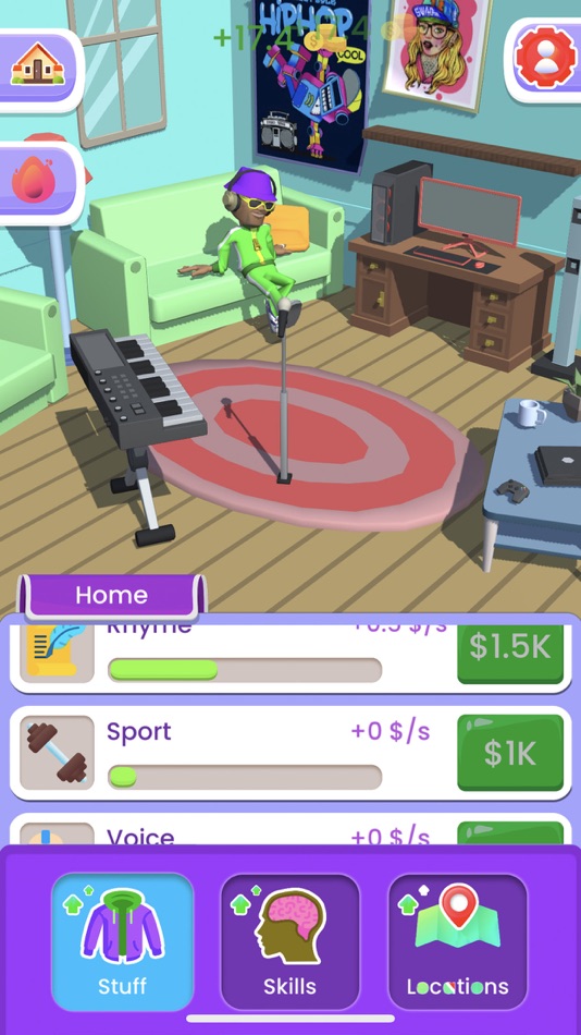 #3. Rap Idle (iOS) 由: Tair Bekhruz