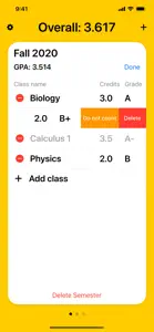 MyGPA - Tracker screenshot #3 for iPhone