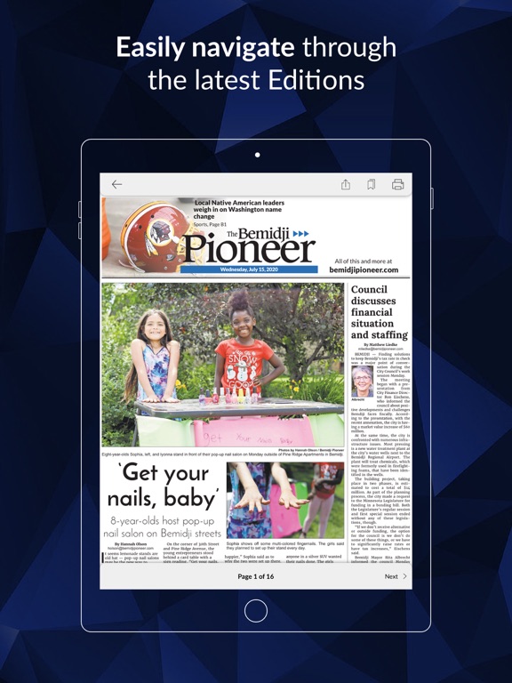 Bemidji Pioneer E-paper screenshot 2