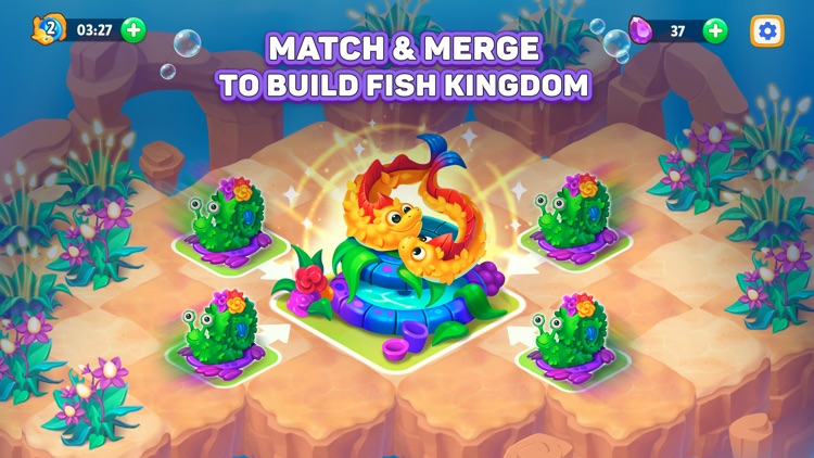 Sea Merge! fish aquarium games screenshot-0