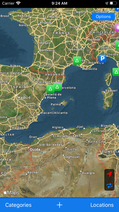 Locations MAP Screenshot