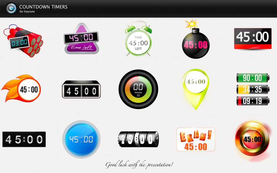 #1. Countdown Timers (macOS) 由: Mindaugas Tomkevicius