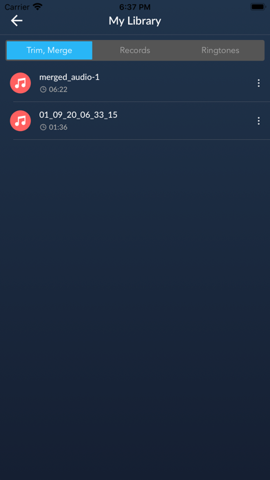 MP3 Cutter and Ringtone Maker Screenshot