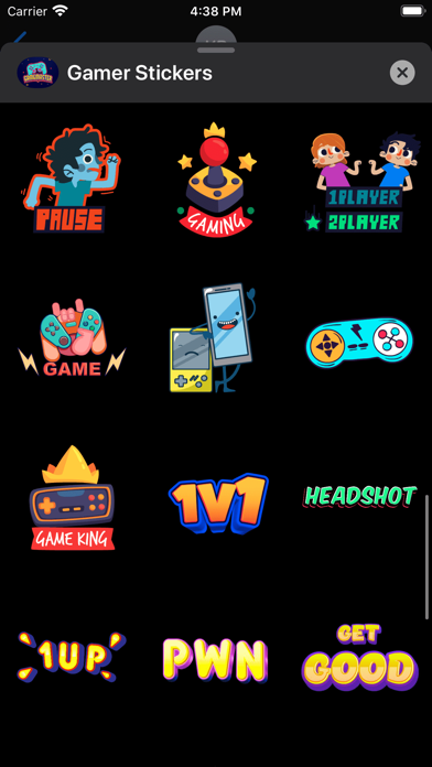 Gamer OP Stickers Screenshot