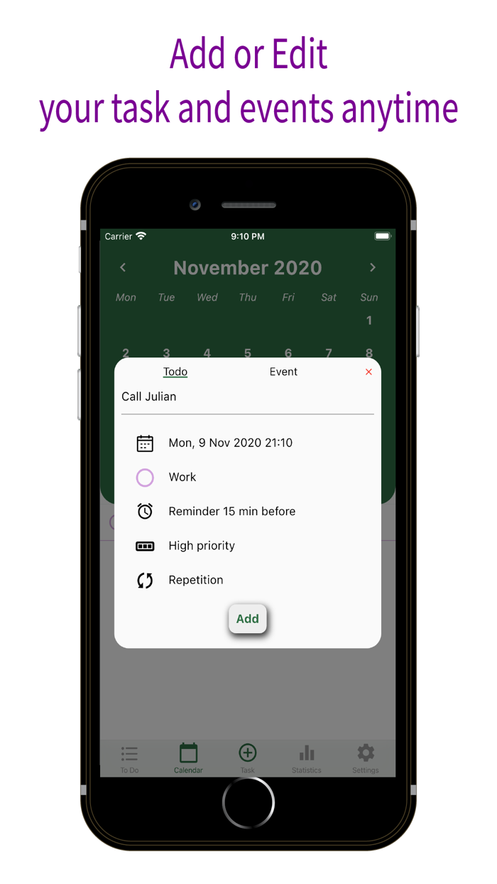 EasyDo - Agenda  Statistic