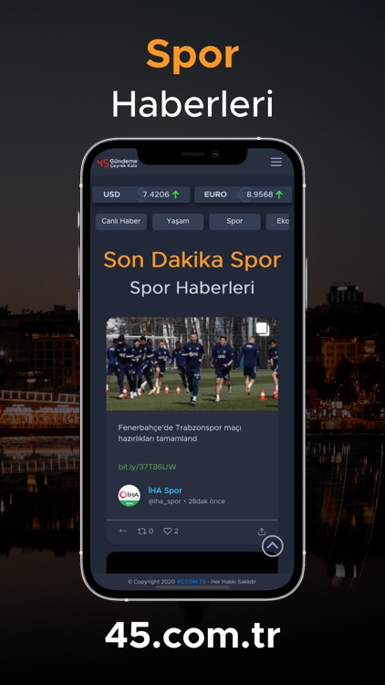 Gündeme Çeyrek Kala 45.com.tr