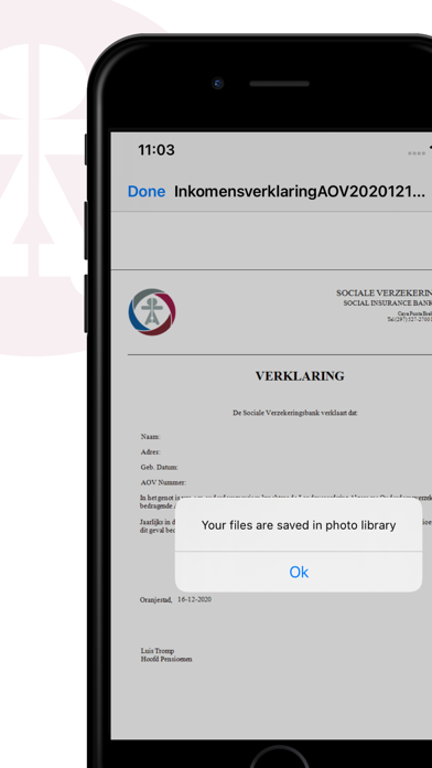MiPensioen Screenshot