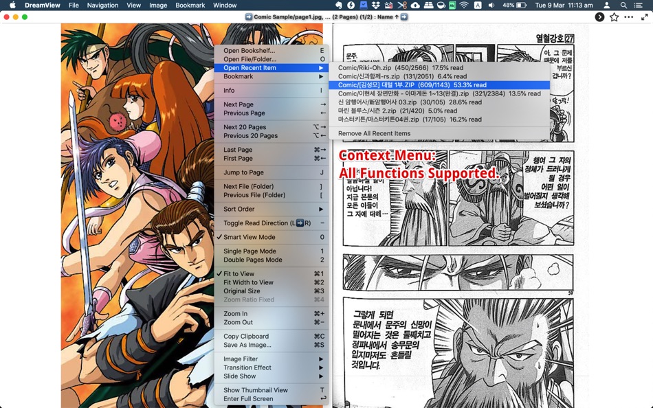 #1. DreamView - Comic Viewer (macOS) 由: woojooin