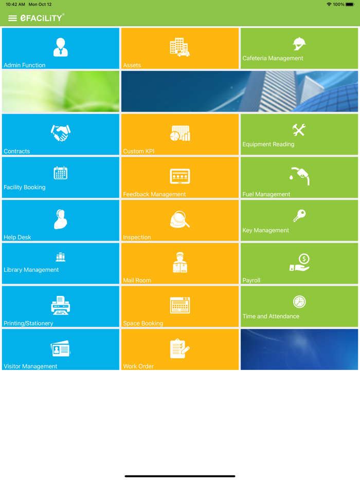 eFACiLiTY® Smart Facility App