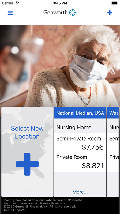 Genworth Cost of Care Screenshot