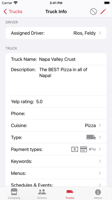 mFood™ - Food Truck Vendor App Screenshot