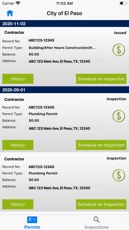 Build El Paso Inspection