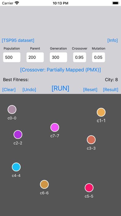 Screenshot #1 pour A.I. Travel Salesman Problem