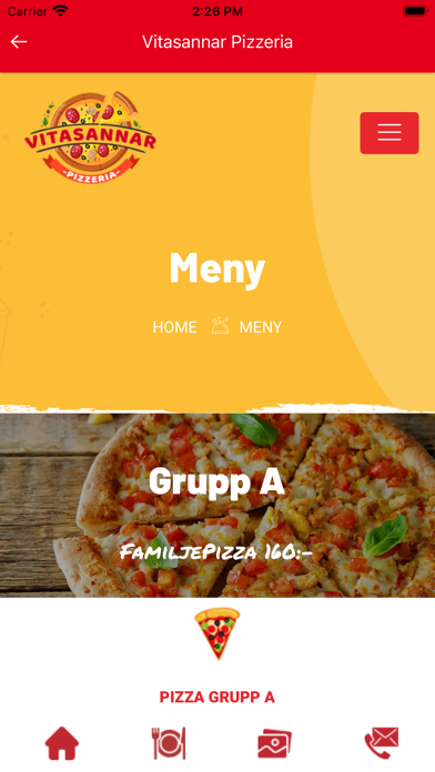 Vitasannar Pizzeria Screenshot
