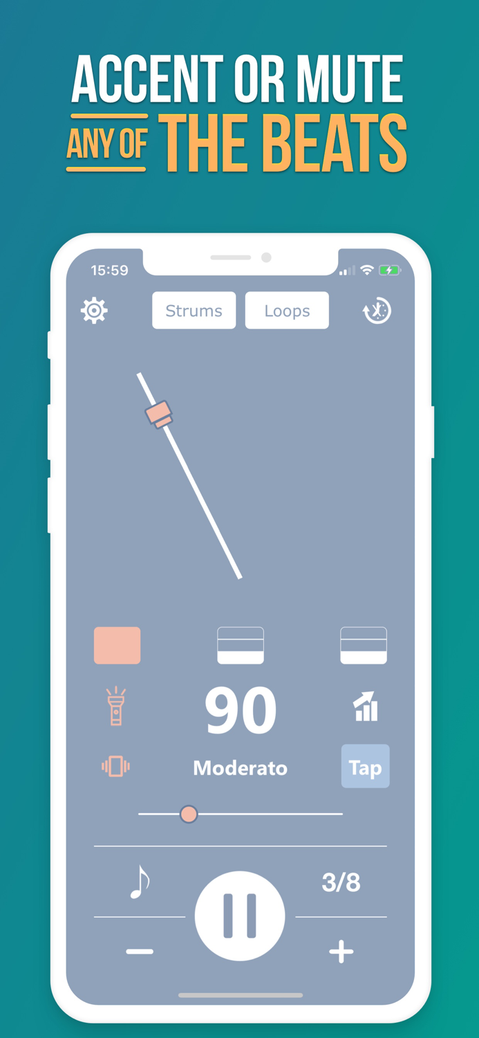 Metronome BEATS Tap Tempo Bpm