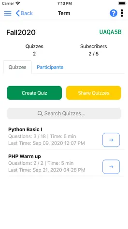 Game screenshot Quiz at Class hack