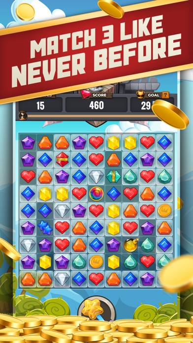 Crown Jewels - Match 3 Game Screenshot