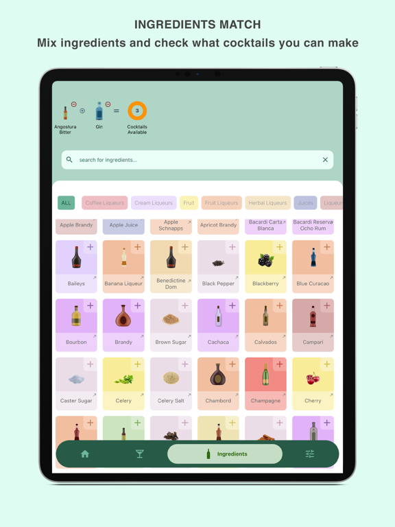 Mishela cocktails iPad screenshot 6 - Food & Drink app