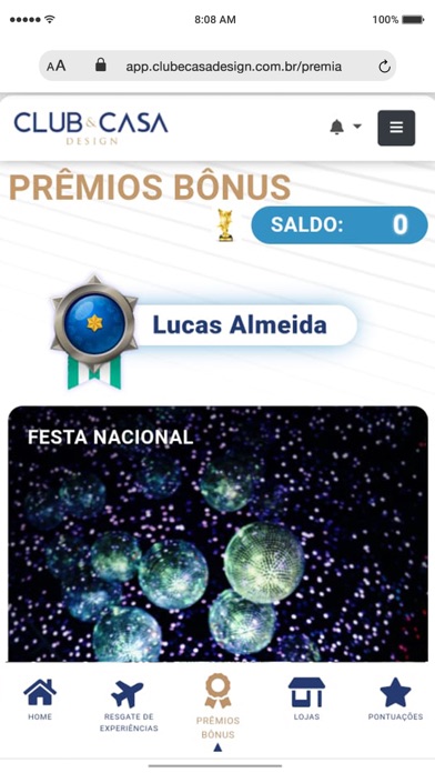 Club & Casa Design Screenshot